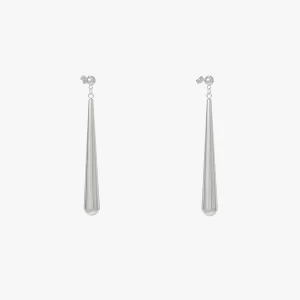 stainless steel spike earrings with a sleek design and polished finish.