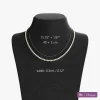 This 18K gold necklace features marquise-cut cubic zirconia stones set on a polished, waterproof chain (0.3cm width). The fade-resistant design ensures enduring brilliance, while the adjustable length (15.75"+1.97" / 40cm+5cm) offers a tailored fit. Captured on a minimalist black stand with clear size labels, it embodies understated luxury for daily wear or formal occasions.